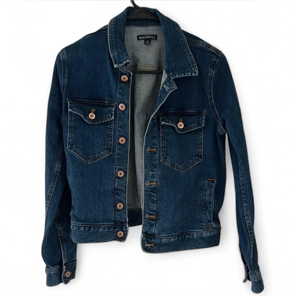 J. Crew Dark Blue Jean Jacket